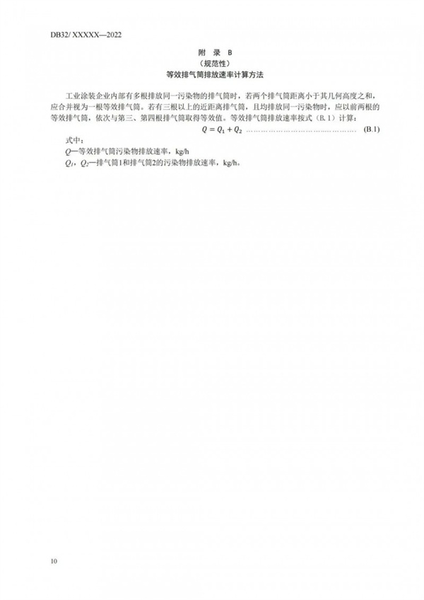 工業(yè)涂裝工序大氣污染物排放標(biāo)準(zhǔn)